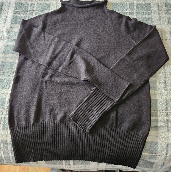 French Connection Soft Rollneck Sweater - Black Size L - Picture 8 of 11